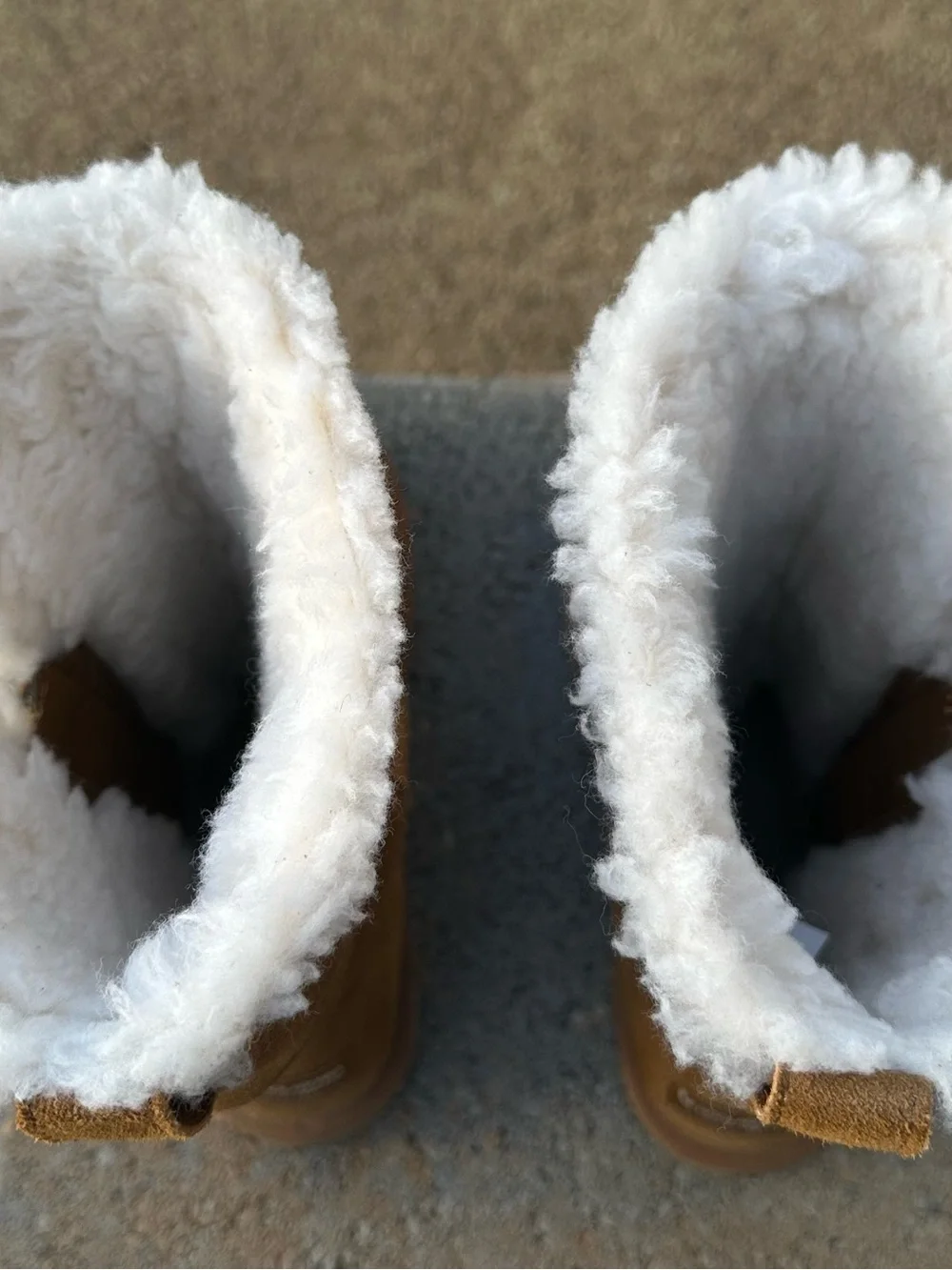 Koolaburra by UGG Aribel Tall boots in chestnut suede with a plush faux-fur